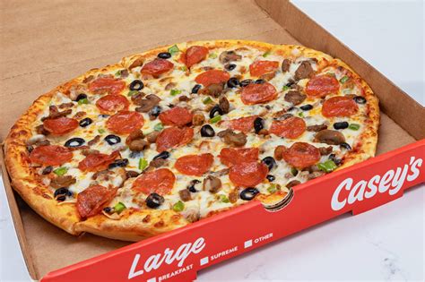 Casey's Retail Company (doing business as Casey's) is a chain of convenience stores in the Midwestern and Southern United States. . Casey pizza